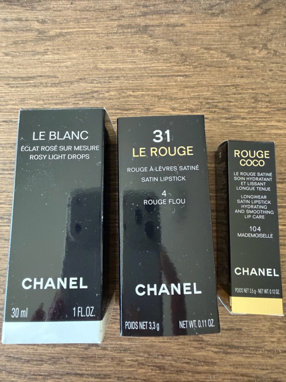 Chanel lipsticks and lipstick holder